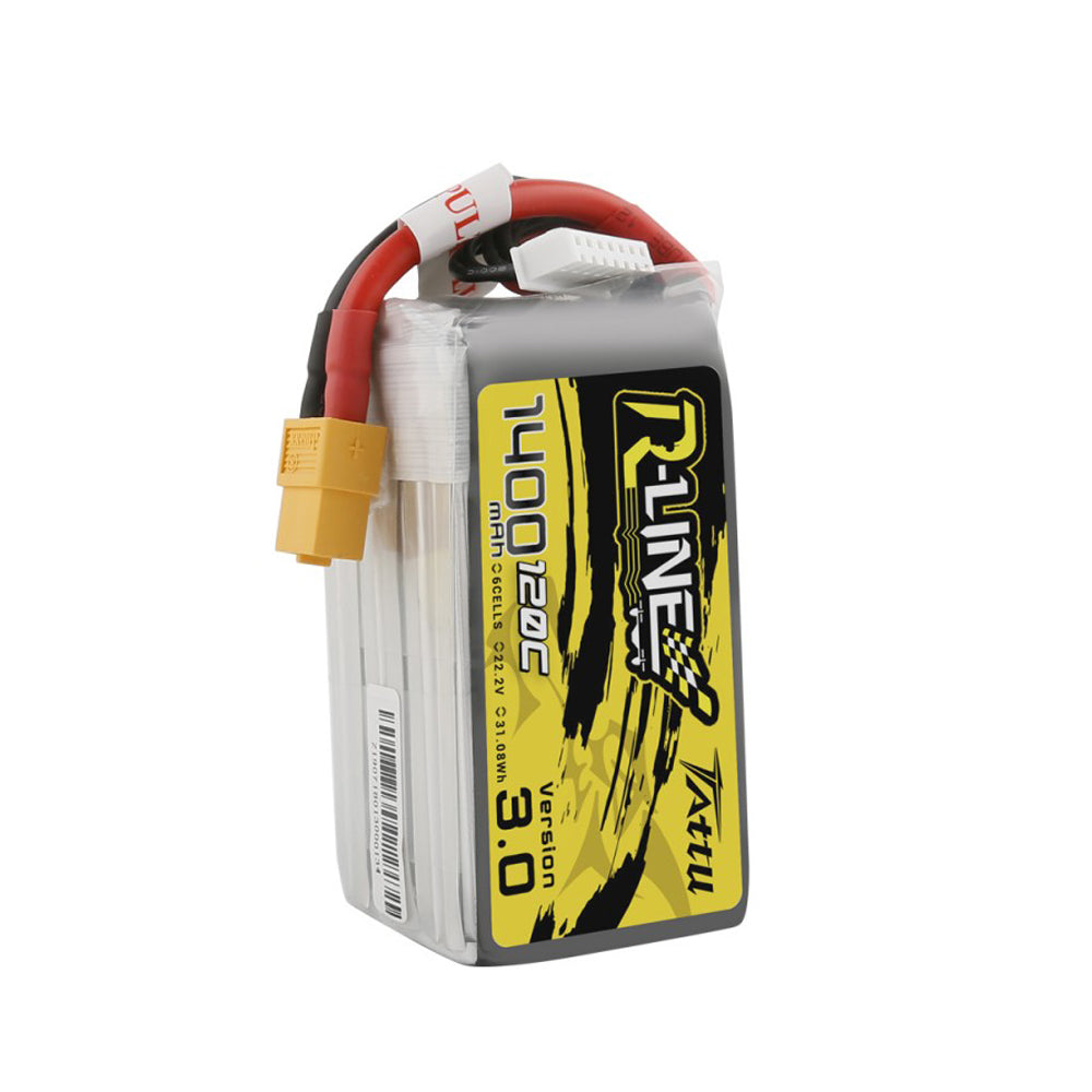 Tattu R-Line Version 3.0 1400mAh 6s 120C Lipo Battery