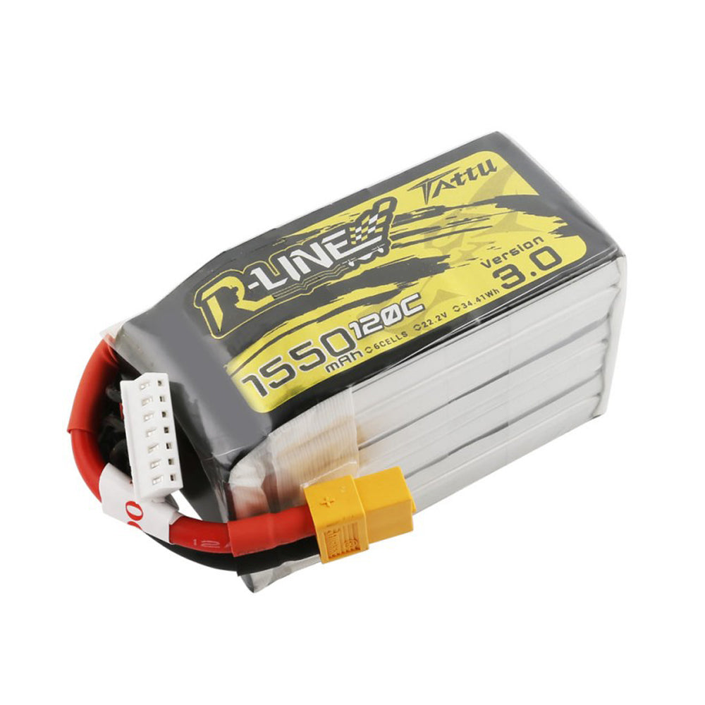 Tattu R-Line Version 3.0 1550mAh 6S1P 120C Lipo Battery