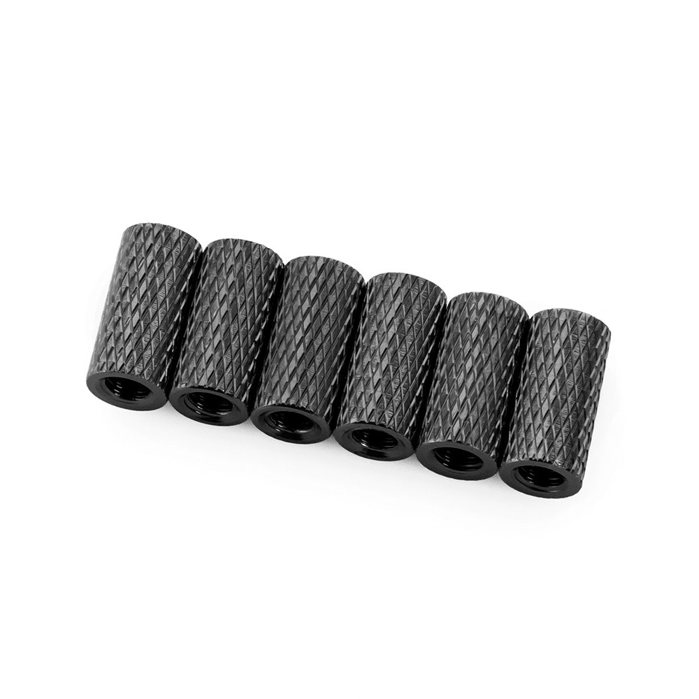 10mm Aluminum Textured Standoff Spacers (Set of 6)