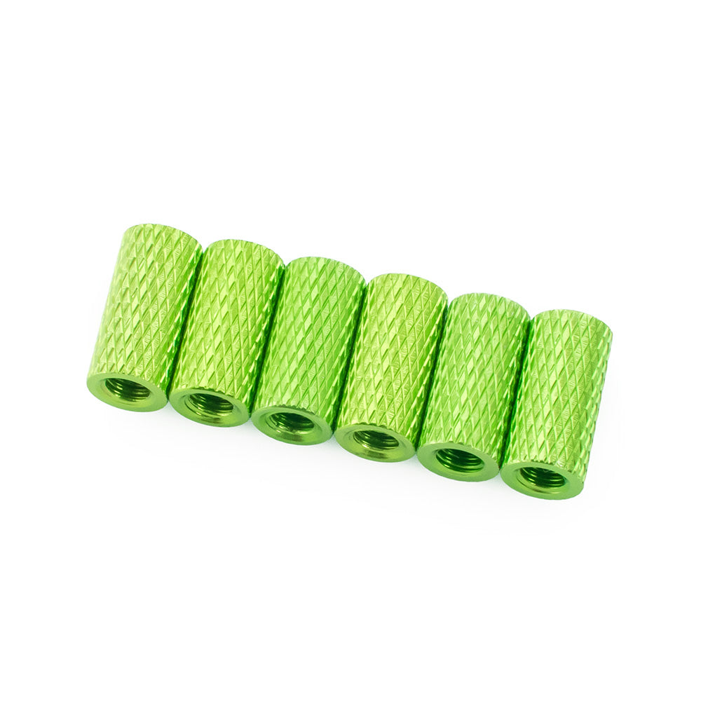 10mm Aluminum Textured Standoff Spacers (Set of 6)