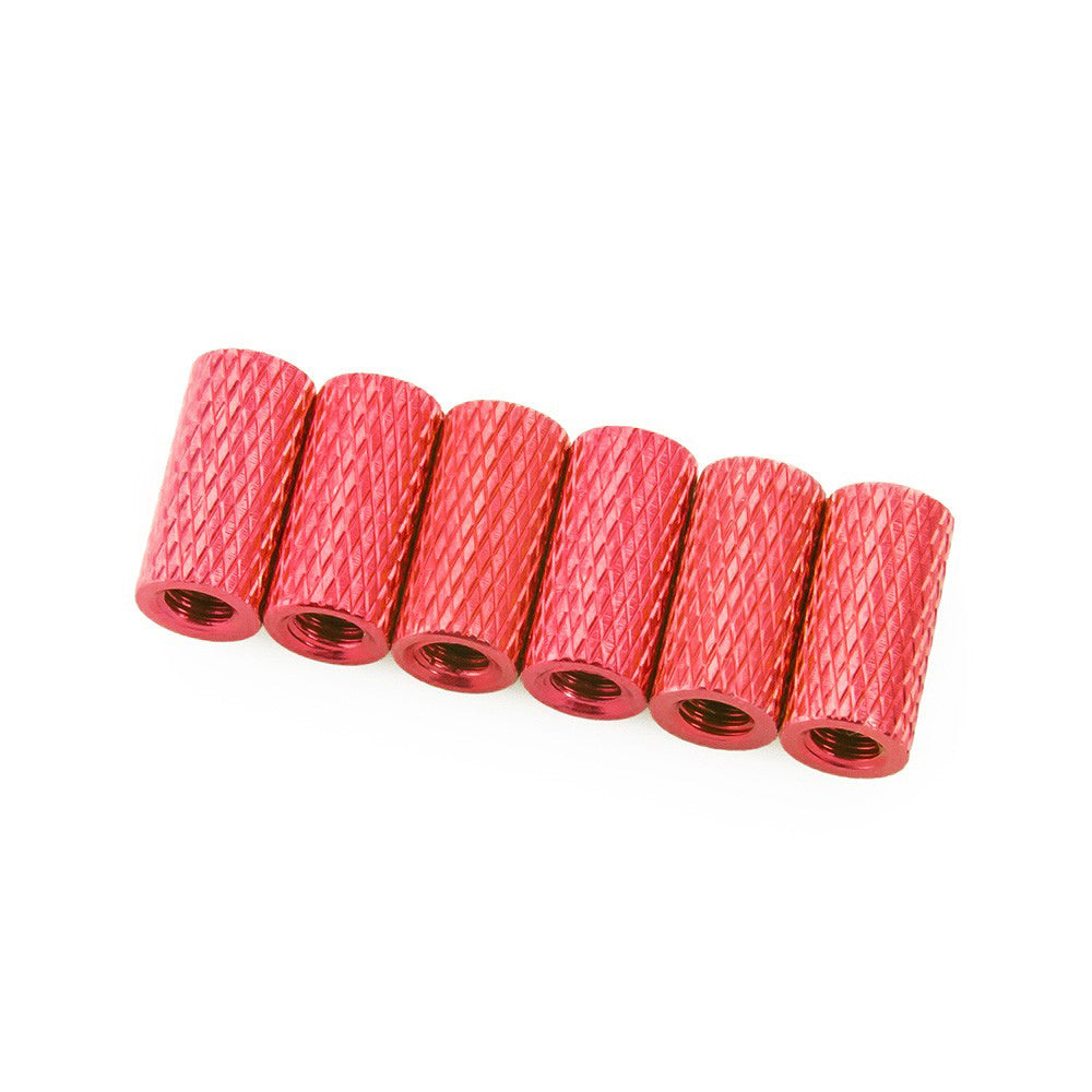 10mm Aluminum Textured Standoff Spacers (Set of 6)