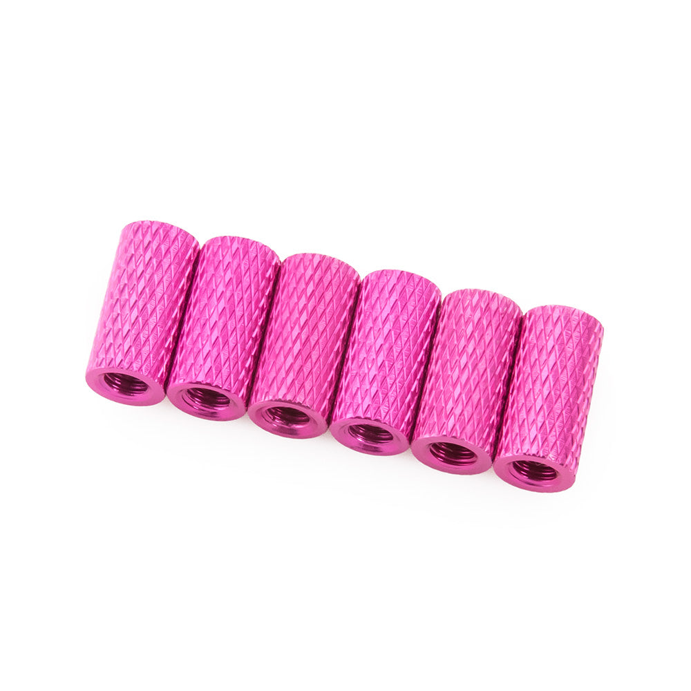 10mm Aluminum Textured Standoff Spacers (Set of 6)