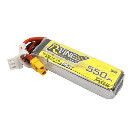 Tattu R-Line Version 1.0 550mAh 2S1P 95C Lipo Battery