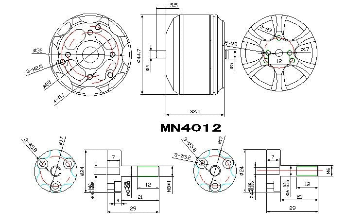 Tiger Motor MN4012-9 480kv