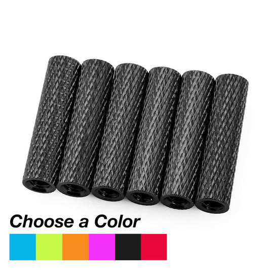 20mm Aluminum Textured Standoff Spacers (Set of 6)