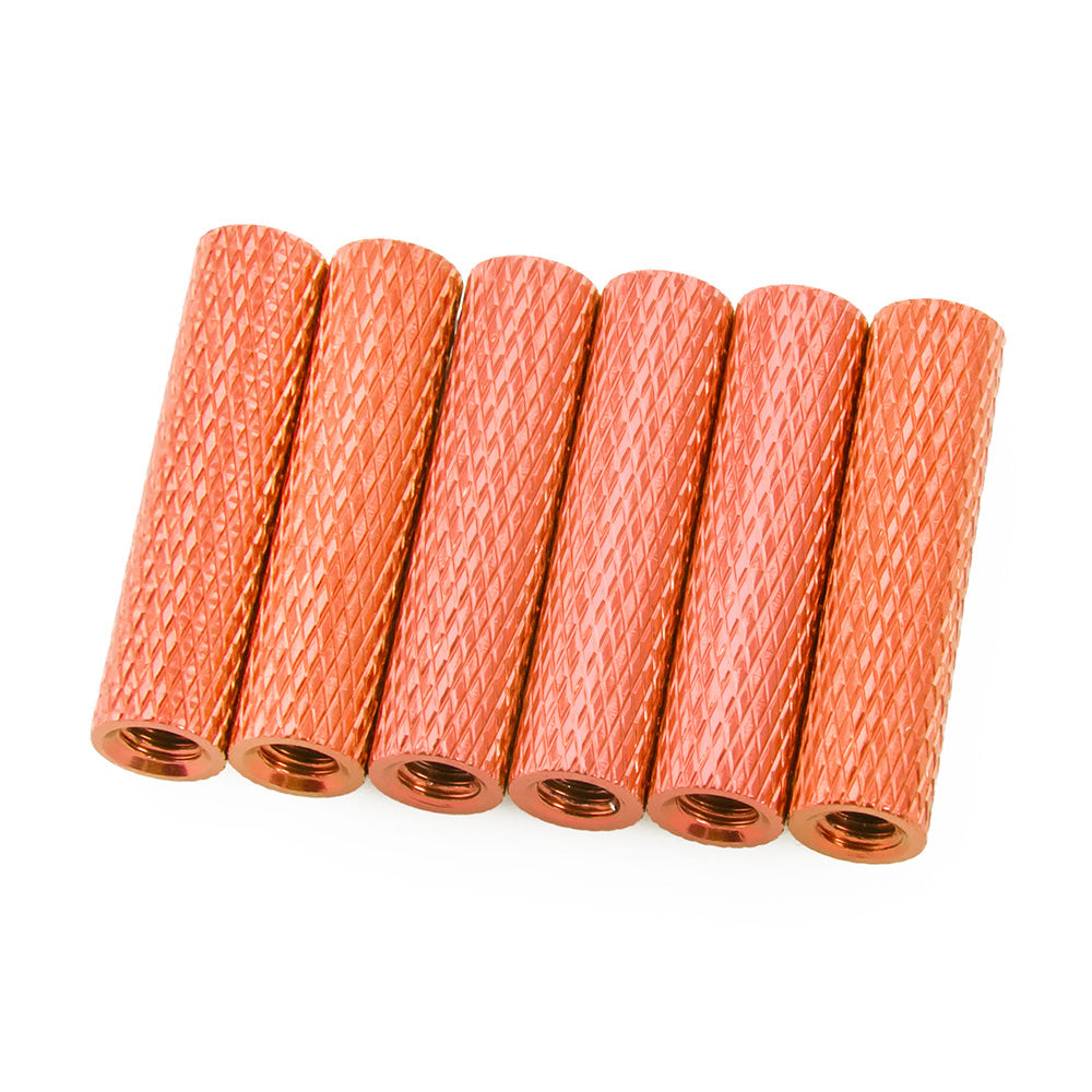 20mm Aluminum Textured Standoff Spacers (Set of 6)