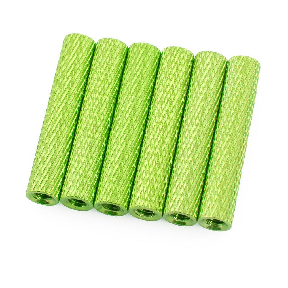 25mm Aluminum Textured Standoff Spacers (Set of 6)
