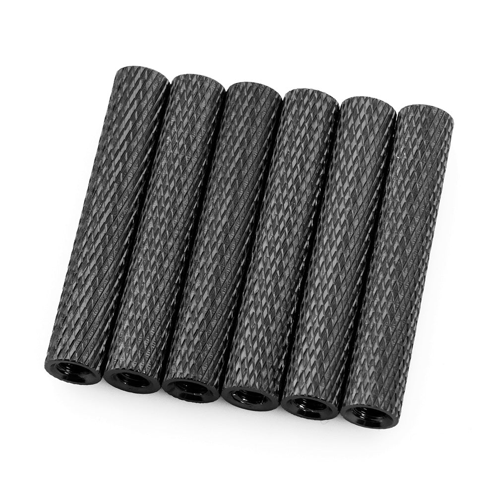 28mm Aluminum Textured Standoff Spacers (Set of 6)