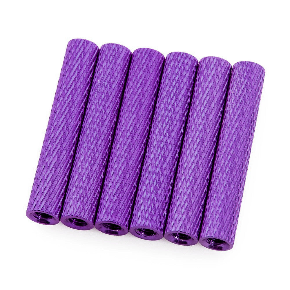 28mm Aluminum Textured Standoff Spacers (Set of 6)