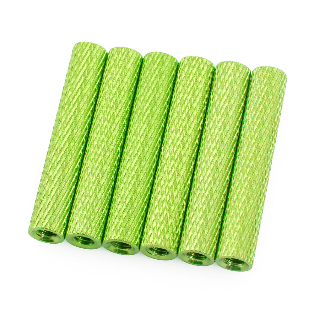 28mm Aluminum Textured Standoff Spacers (Set of 6)