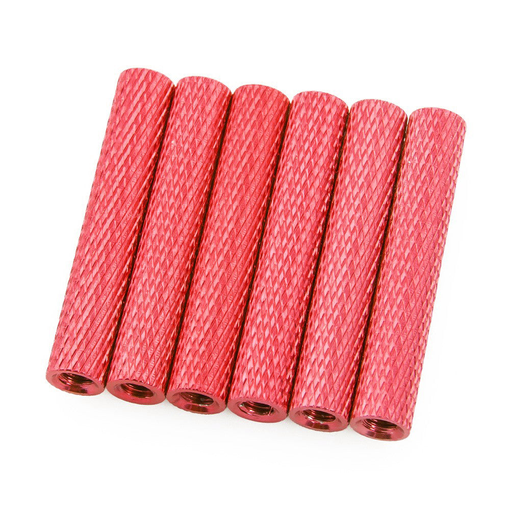 28mm Aluminum Textured Standoff Spacers (Set of 6)