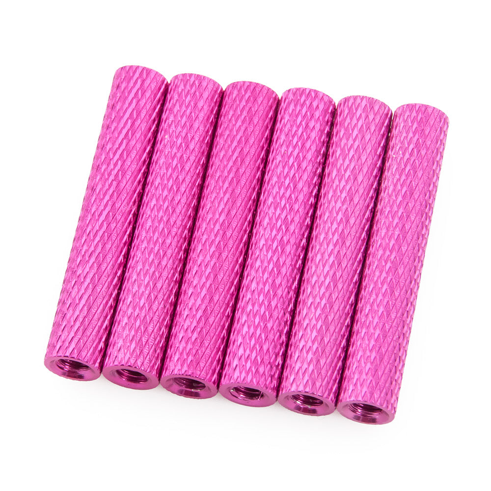 28mm Aluminum Textured Standoff Spacers (Set of 6)