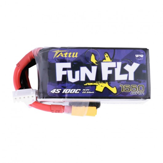 Tattu FunFly 1550mAh 4s 100C Lipo Battery