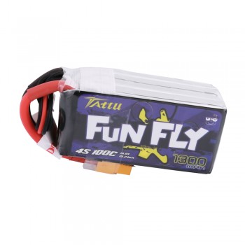 Tattu FunFly 1300mAh 4s 100C Lipo Battery