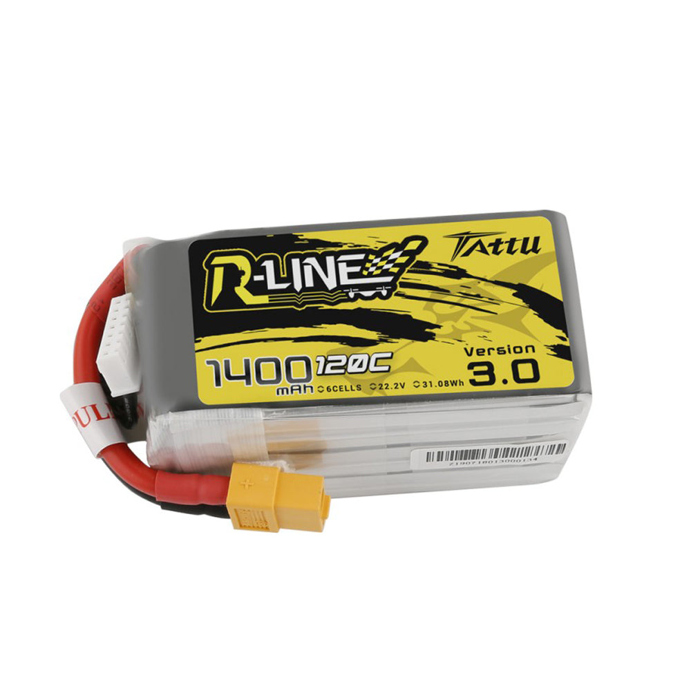 Tattu R-Line Version 3.0 1400mAh 6s 120C Lipo Battery