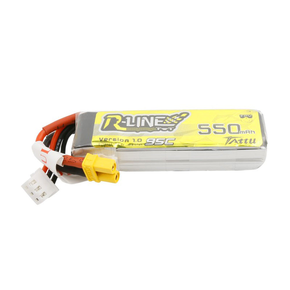Tattu R-Line Version 1.0 550mAh 2S1P 95C Lipo Battery