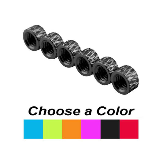 3mm Aluminum Textured Standoff Spacers (Set of 6)