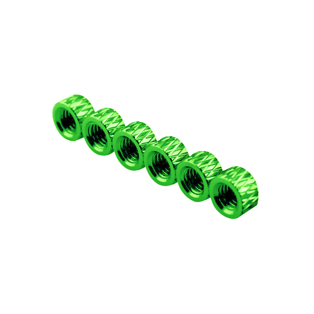 3mm Aluminum Textured Standoff Spacers (Set of 6)