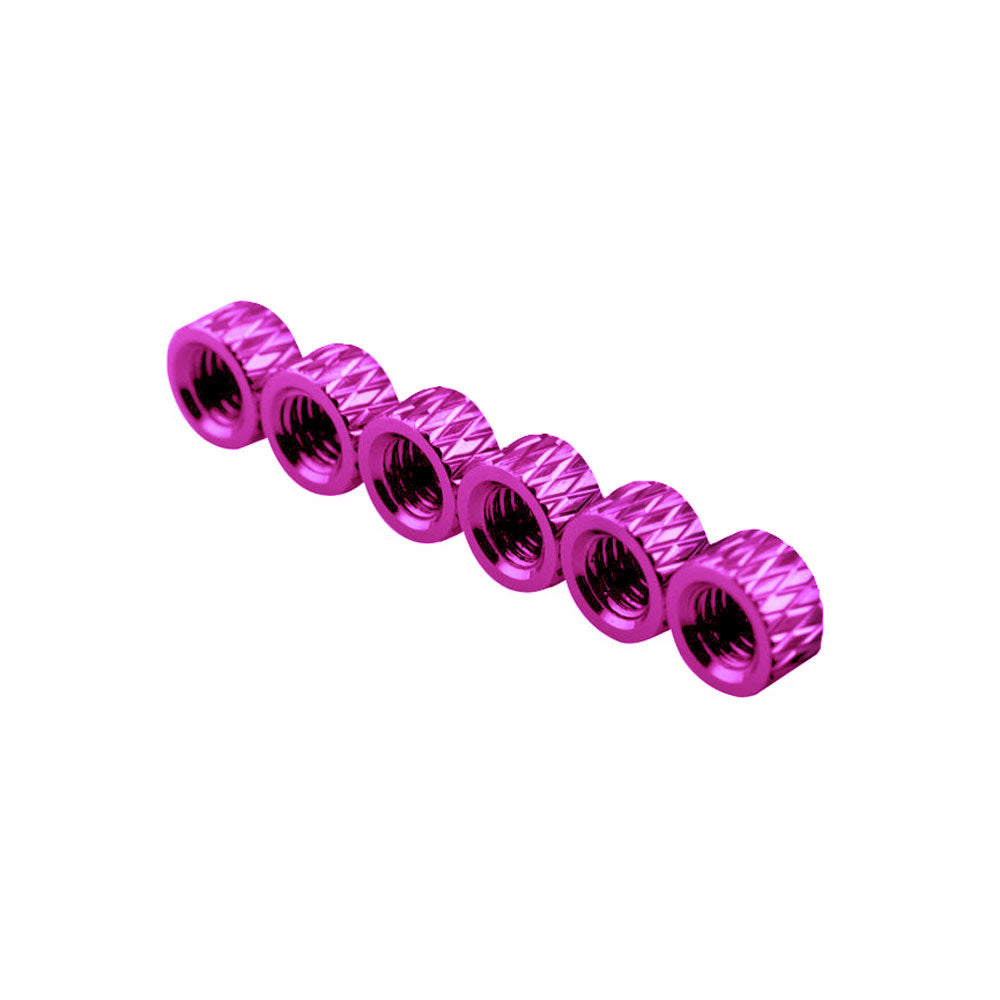 3mm Aluminum Textured Standoff Spacers (Set of 6)