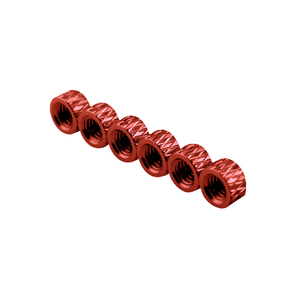 3mm Aluminum Textured Standoff Spacers (Set of 6)