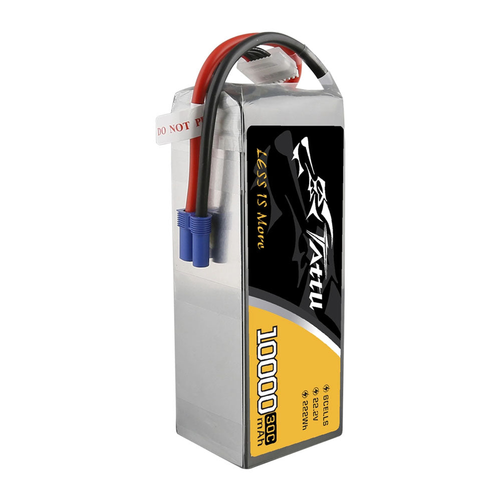TATTU 10000mAh 22.2V 6s 30c Lipo Battery - EC5