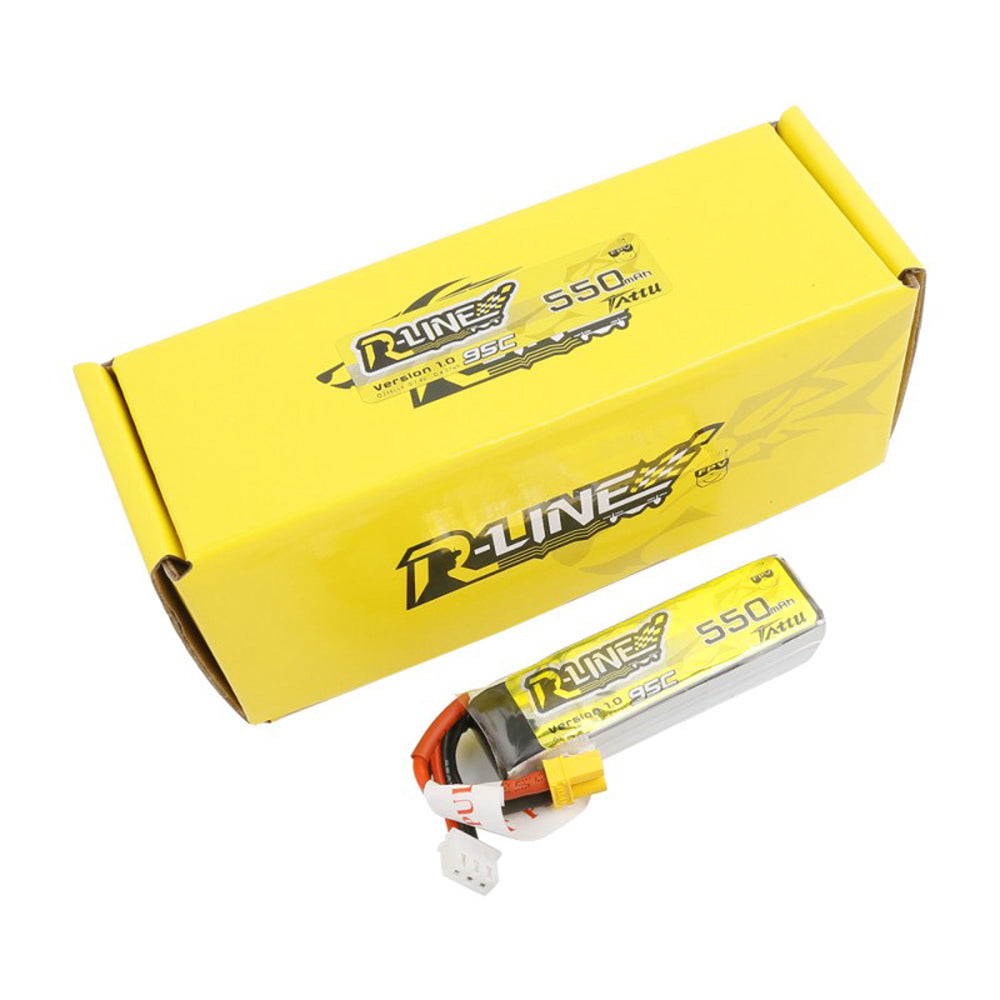 Tattu R-Line Version 1.0 550mAh 2S1P 95C Lipo Battery