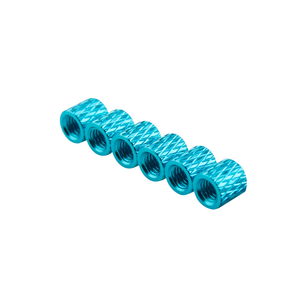 5mm Aluminum Textured Standoff Spacers (Set of 6)