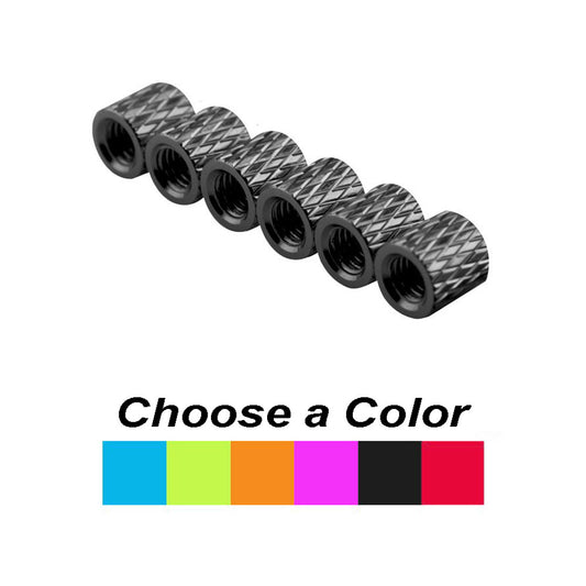 5mm Aluminum Textured Standoff Spacers (Set of 6)