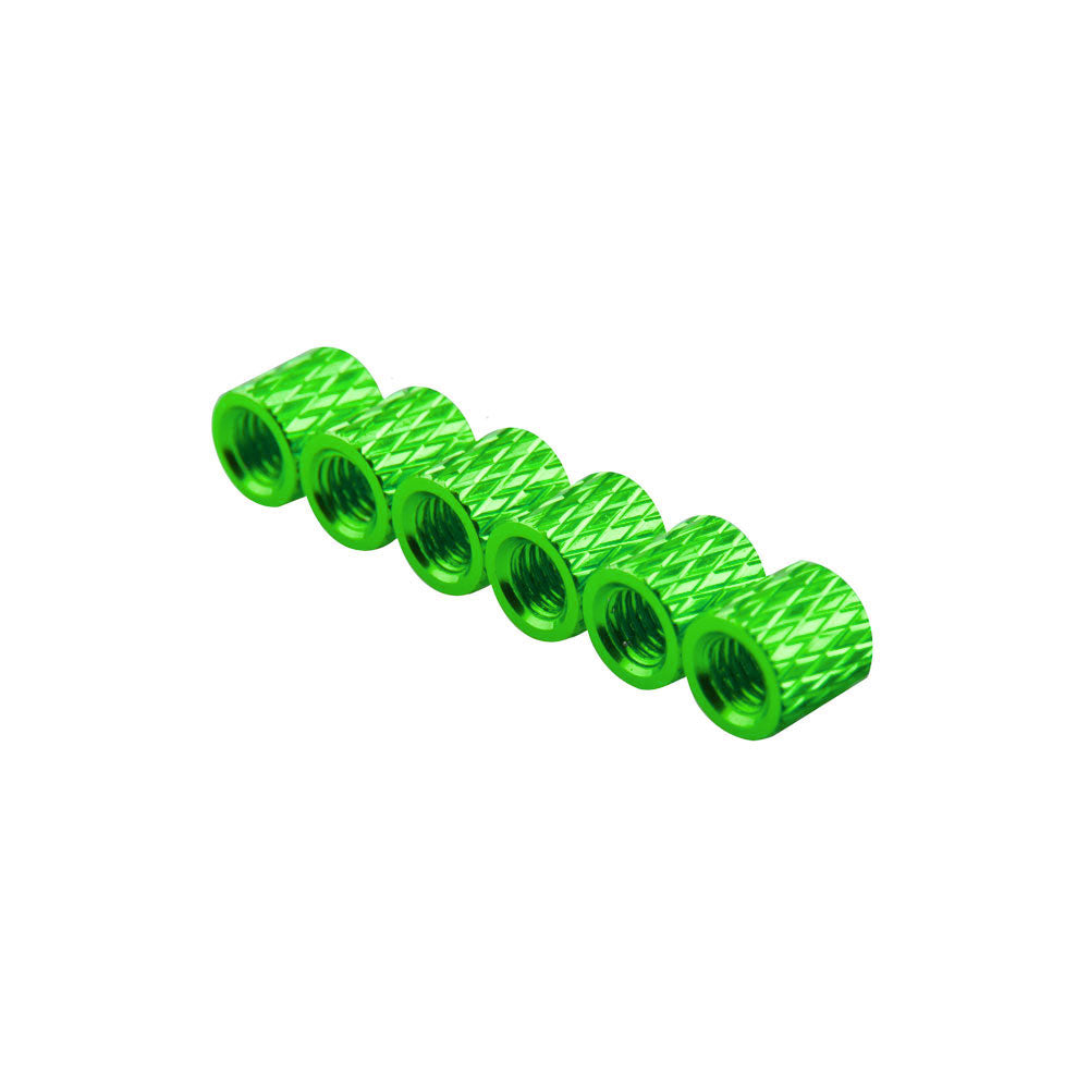 5mm Aluminum Textured Standoff Spacers (Set of 6)