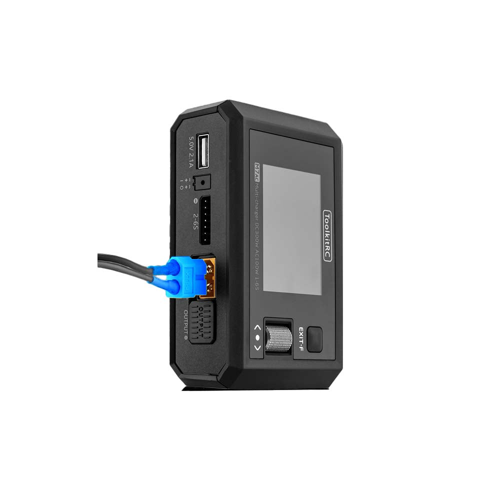 ToolkitRC M7 100W AC/300W DC 15A 2-6S Multi-Function AC Smart Balance Charger
