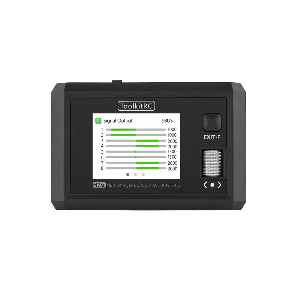 ToolkitRC M7 100W AC/300W DC 15A 2-6S Multi-Function AC Smart Balance Charger
