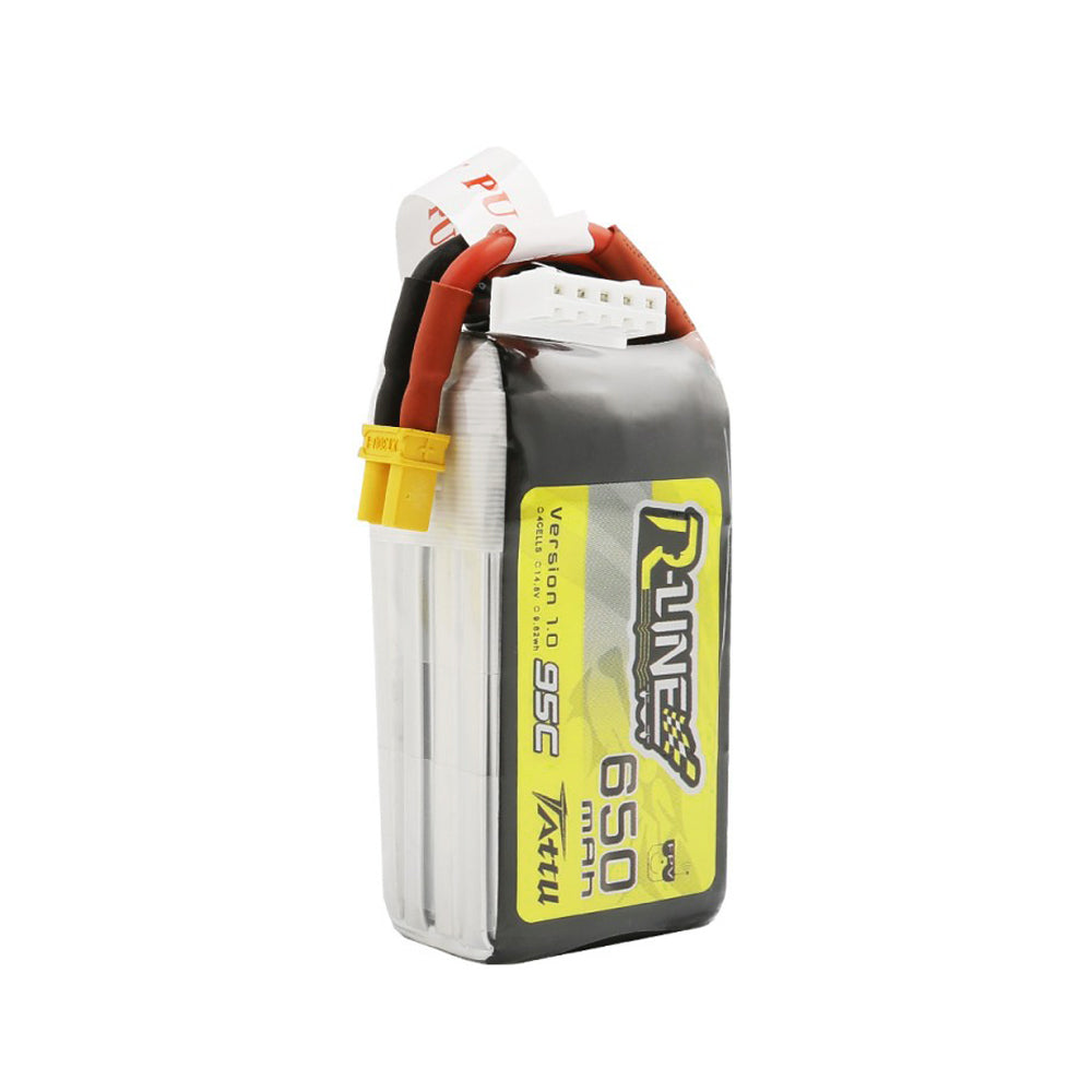 Tattu R-Line Version 1.0 650mAh 4S1P 95C Lipo Battery