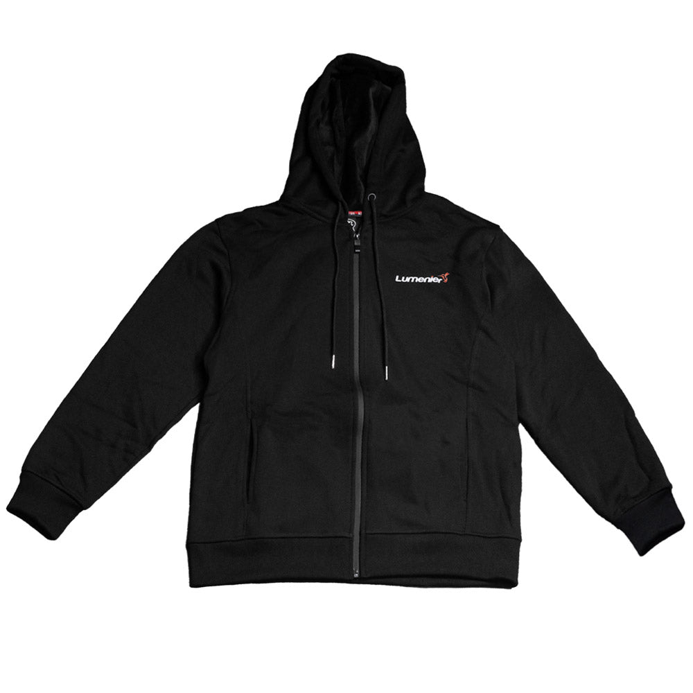 Lumenier Zippered Hoodie - Black