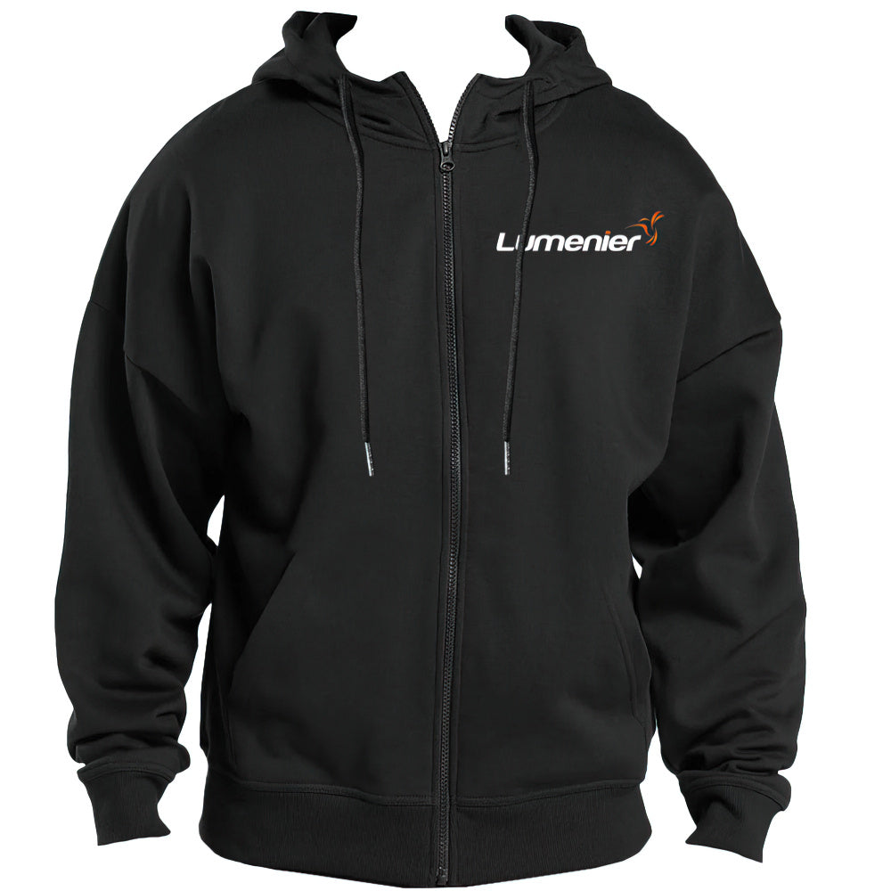 Lumenier Zippered Hoodie - Black