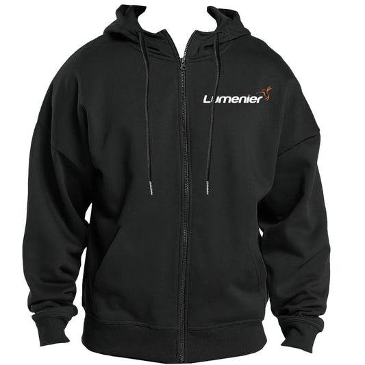 Lumenier Zippered Hoodie - Black