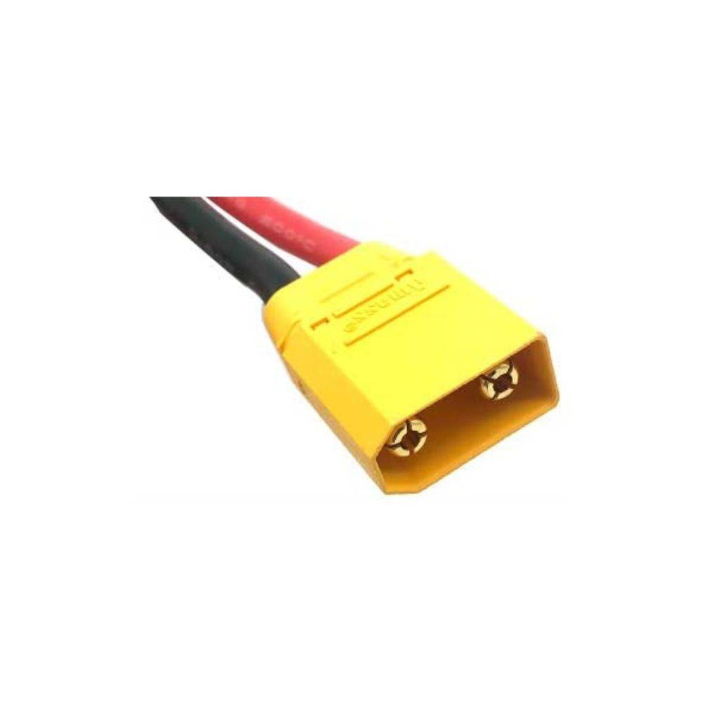 Amass XT90 10AWG LiPo Pigtail - Male (3Pcs)