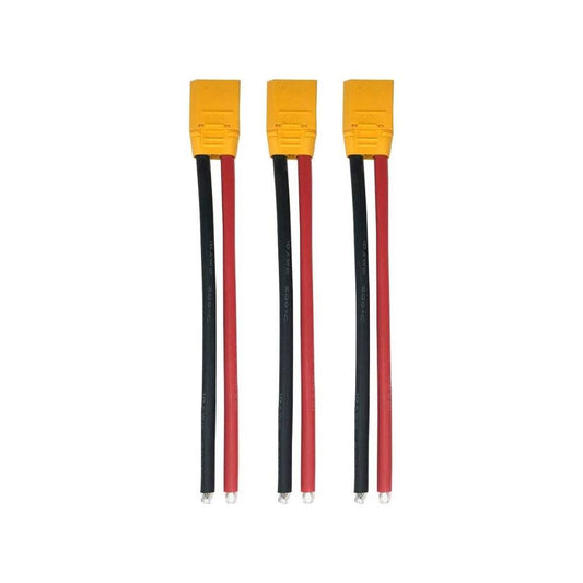 Amass XT90 10AWG LiPo Pigtail - Male (3Pcs)