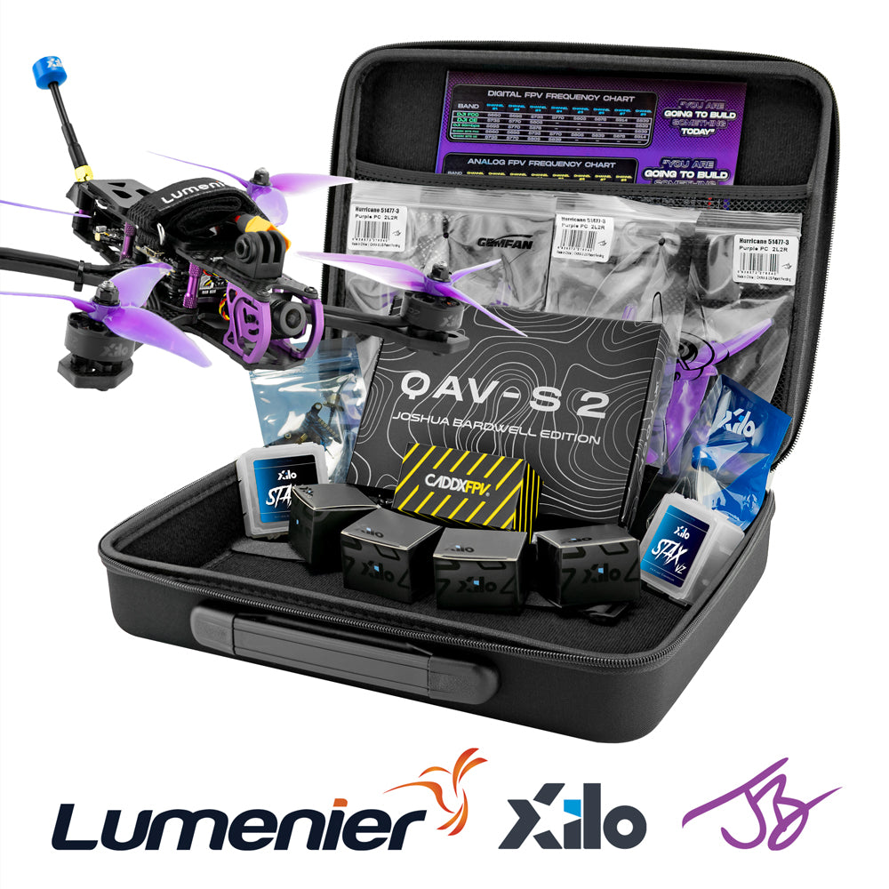 Beginner DIY FPV Drone Kit - QAV-S 2 Joshua Bardwell SE 5” - Analog