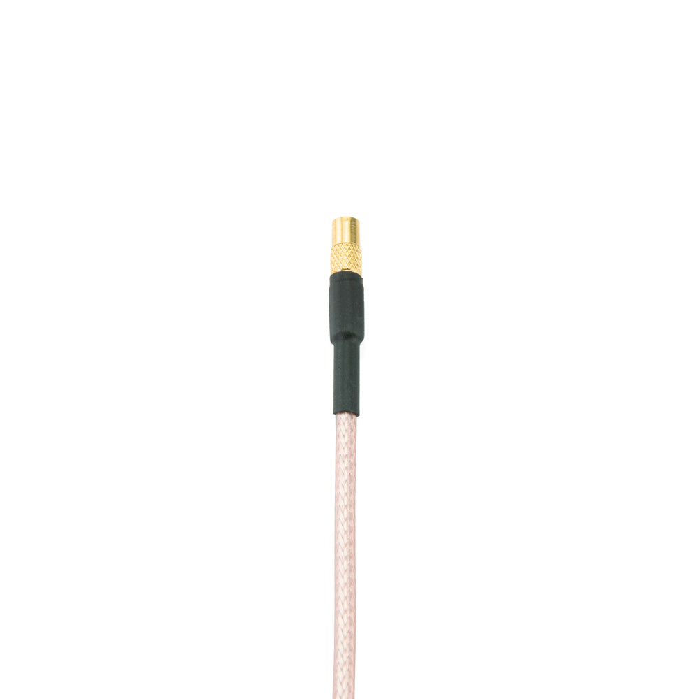 MMCX Male 90 Degree  to MMCX Female RG316 Extension Cable - 20cm