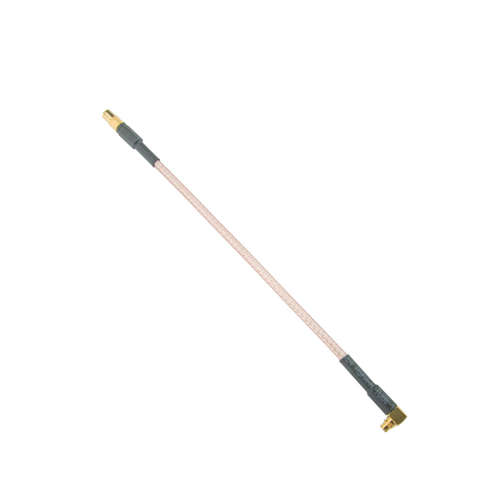 MMCX Male 90 Degree to MMCX Female RG316 Extension Cable - 10cm