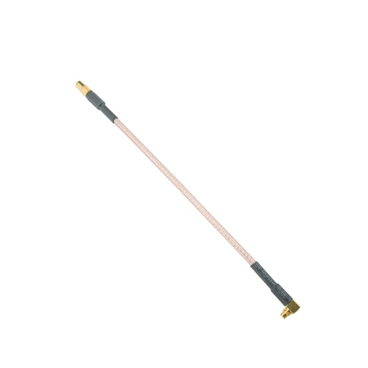 MMCX Male 90 Degree to MMCX Female RG316 Extension Cable - 10cm