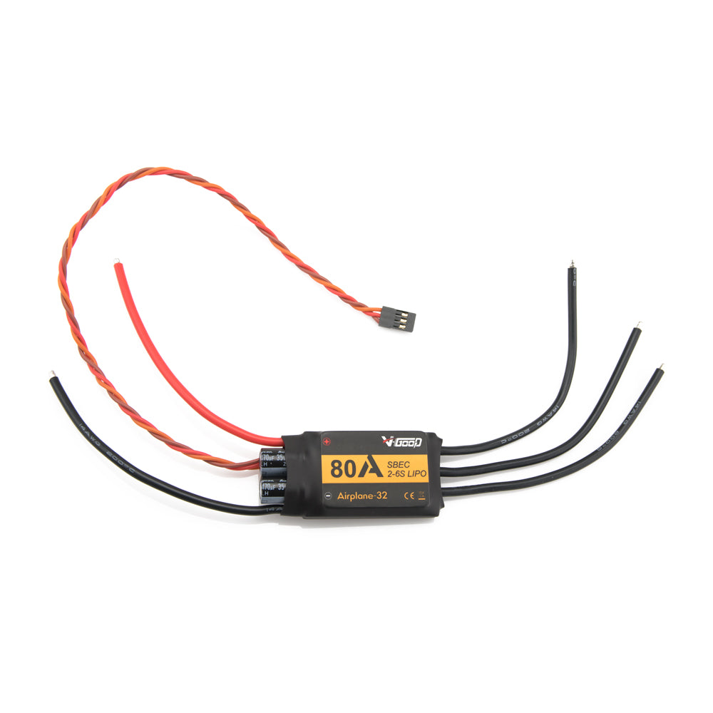 V-Good RC 32-Bit 80A 2-6S Brushless ESC for RC Airplane