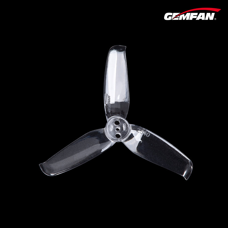 Gemfan Flash 2540 Durable 3 Blade (Clear) - Set of 8