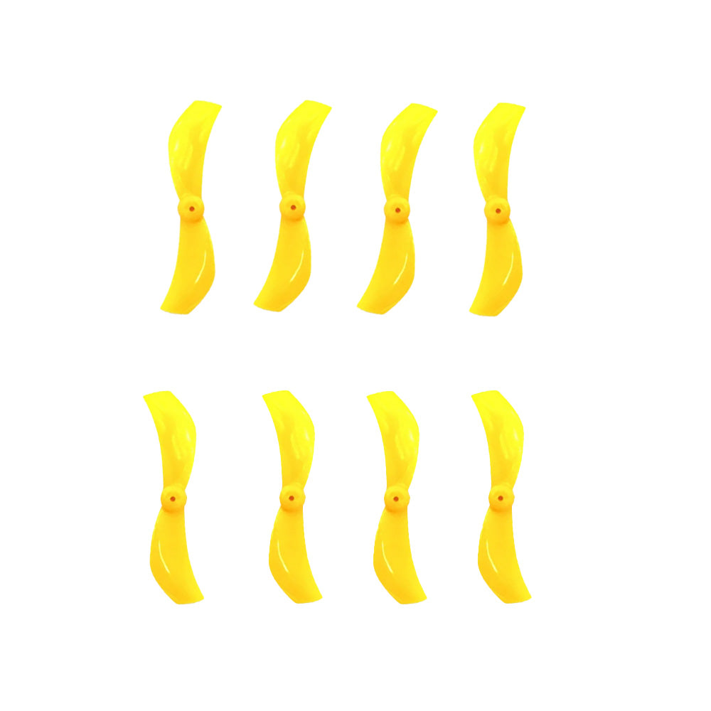 Gemfan 1610 2-Blade Propeller (Set of 8) - 1mm Shaft - Yellow