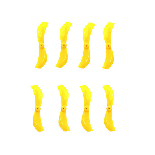Gemfan 1610 2-Blade Propeller (Set of 8) - 1mm Shaft - Yellow