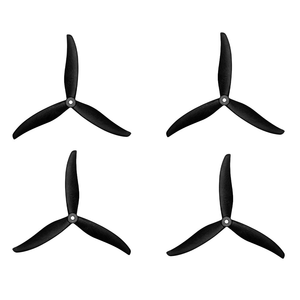 Gemfan 7037 3-Blade Propeller (Set of 4) - Black 