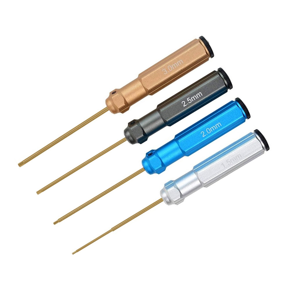 Hex Driver Combo w/ Titanium Coating - M1.5/M2/M2.5/M3 