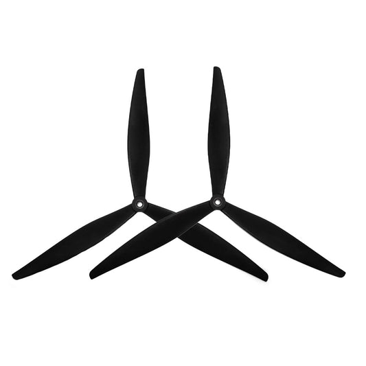 HQProp 13x8x3 3-Blade Propeller (Set of 2) - Black