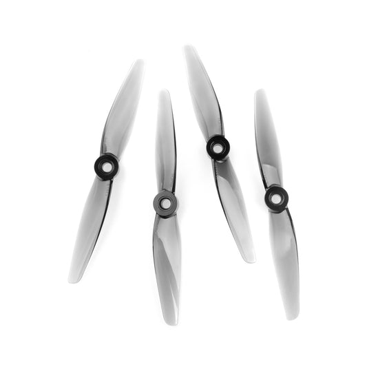 HQProp 5.1X4.5 Polycarbonate 2-Blade Propeller (Set of 4) - Gray