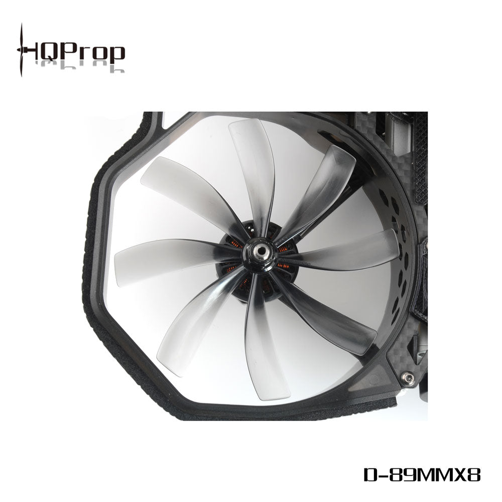 HQProp Duct-89MMX8 Cinewhoop 8-Blade Propeller (Set of 4) - Gray